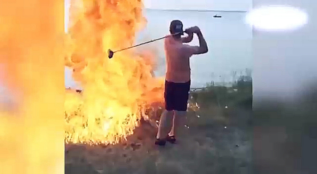 Видеоклип Самые крутые трюки в гольфе