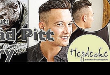 Brad Pitt Fury Frisur Haarschnitt - Undercut Haircut Extreme mit Haarteil 