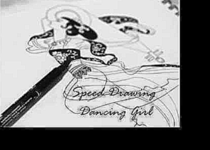 Видеоклип Speed Drawing a Dancing Girl