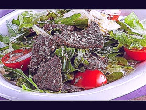 Теплый салат с телятиной и овощами 