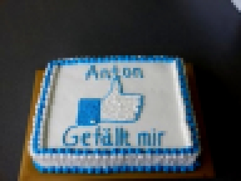 украшение торта кремом для подростка,торт" мне нравится""Gefällt mir"Torte 
