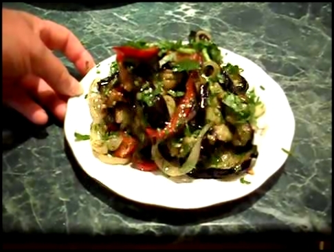 Соте из баклажанов "Пальчики оближешь" .Горячая закуска.Dishes from eggplant.brinjal .Hot appetizer. 