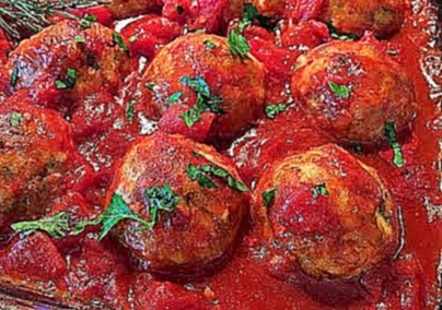 РЫБНЫЕ ТЕФТЕЛИ В ДУХОВКЕ  в нежном томатном соусе.  FISH meatballs in tomato sauce. 