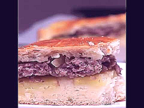 Рецепт мясного пирога с картофелем | Мясной пирог на дрожжевом тесте 