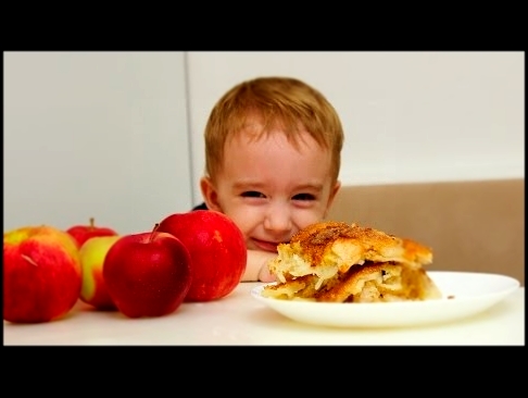 Манник с яблоками  Готовим с детками  Простой пирог из манной крупы  Pie With Apples 