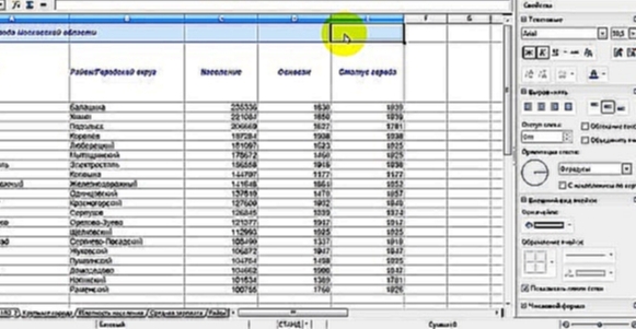 Занятие 9. Оформление таблиц и работа с данными в OpenOffice Calc 