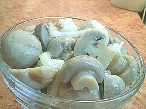маринованные грибы шампиньоны. быстрый рецепт 
