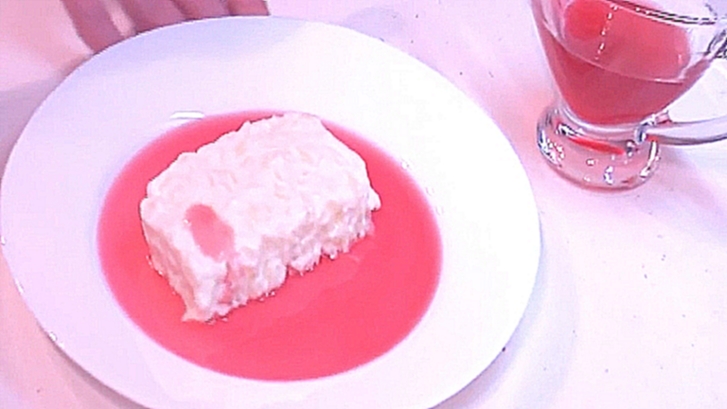 Рисовый крем с клюквенным соусом видео рецепт 