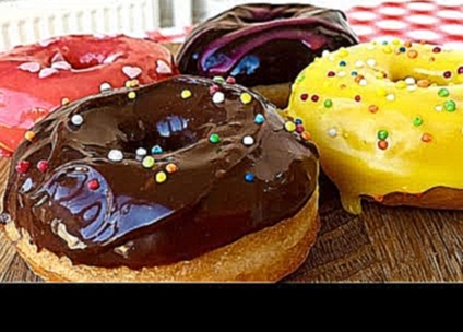 Американские Пончики Донаты Покрытые Шоколадом | Donuts Recipe, English Subtitles 
